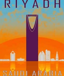 Riyadh Saudi Arabia Poster Paint By Numbers