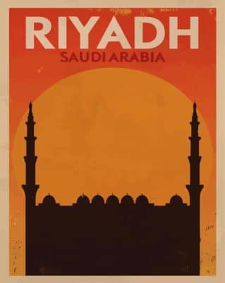 Riyadh Poster Paint By Numbers 