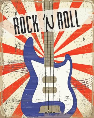 Rock And Roll Guitar Paint By Numbers 