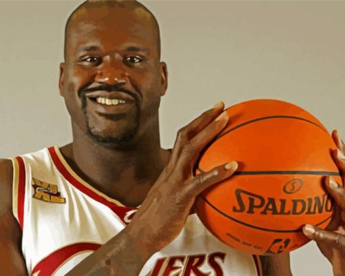 The Basketballer Shaquille ONeal Paint ing By Numbers