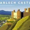 Harlech Castle Poster Paint By Numbers art