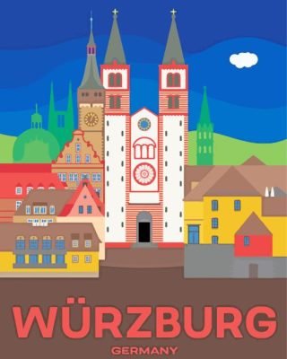 Wurzburg Poster Paint By Numbers