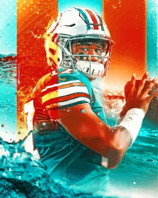 Miami Dolphins Player Paint By Numbers