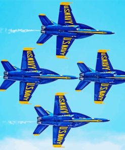 The Blue Angels Paint By Numbers