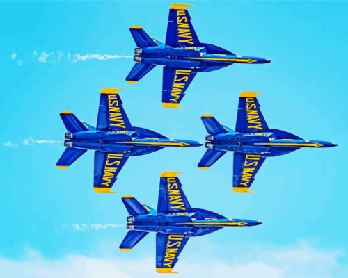 The Blue Angels Paint By Numbers 