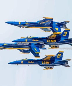 The Blue Angels Team Paint By Numbers