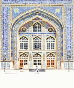 The Blue Mosque Herat Paint By Numbers