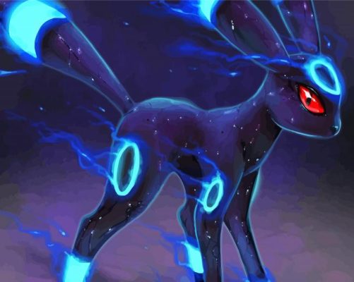 Umbreon Pokemon Character Paint By Numbers 