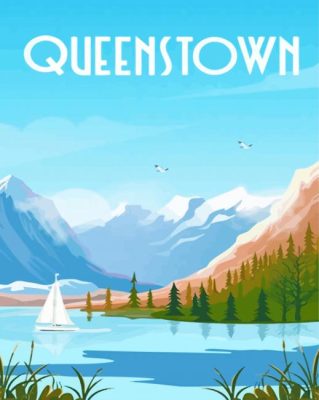 Queenstown NZ Paint By Numbers art