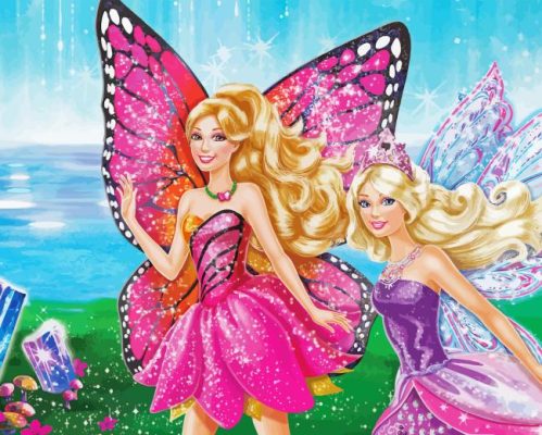 Barbie Mariposa Paint By Number