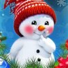 Baby Snowman Paint By Number