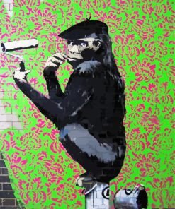 Monkey Making Art Paint By Number