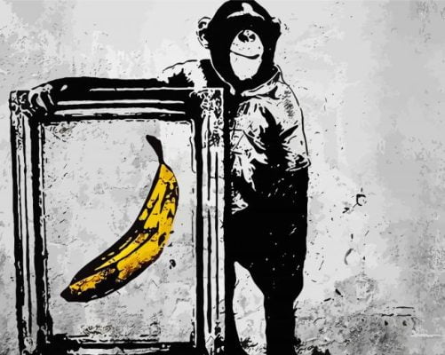 Banksy Monkey Art Paint By Number