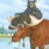 Bear And Moose Paint By Number