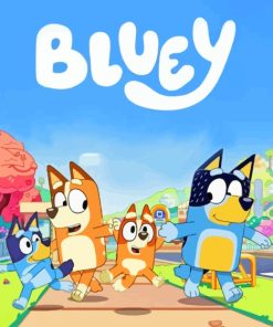 Bluey Cartoon Paint By Number