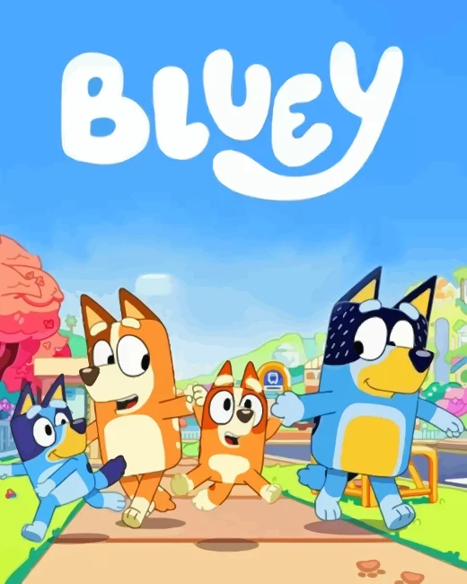 Bluey Cartoon Paint By Number Bluey Cartoon Paint By Number