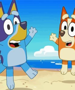 Bluey And Bingo Paint By Number