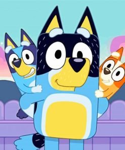 Bluey And The Babies Paint By Number