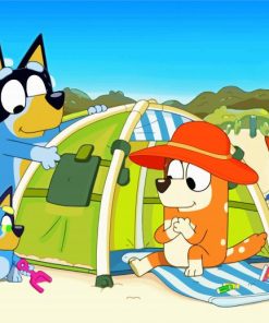 Bluey Cartoon Characters Paint By Number