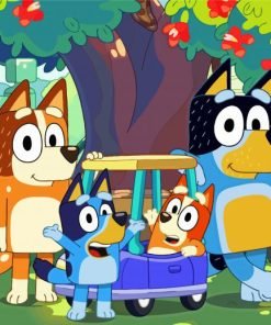 Bluey Family Paint By Numbers