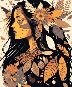 Boho Indian Lady Paint By Number