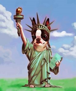 Boston Terrier Puppy Paint By Number