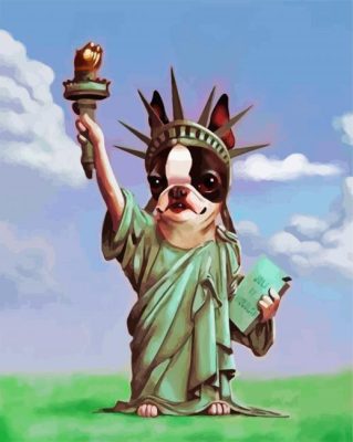 Boston Terrier Puppy Paint By Number