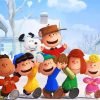 Charlie Brown and Gang Paint By Numbers art