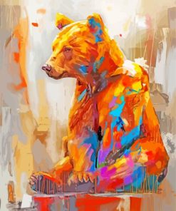 Aesthetic Colorful Bear Art Paint By Number