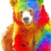 Colorful Bear Paint By Number