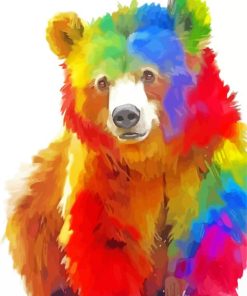 Colorful Bear Paint By Number