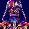 Colorful Darth Vader Paint By Number