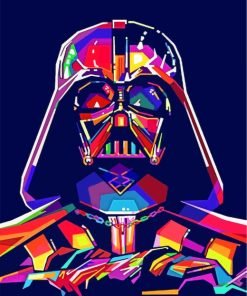 Colorful Darth Vader Paint By Number