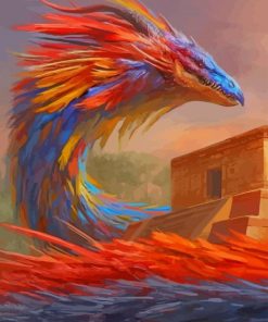 Colorful Dragon Paint By Number