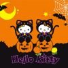 Cute Hello Kitty Halloween Paint By Number