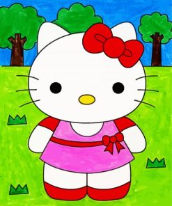 Cute Hello Kitty Paint By Number
