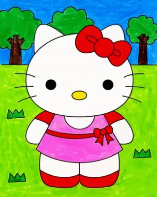 Cute Hello Kitty Paint By Number