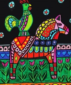 Dala Folk Art Paint By Number