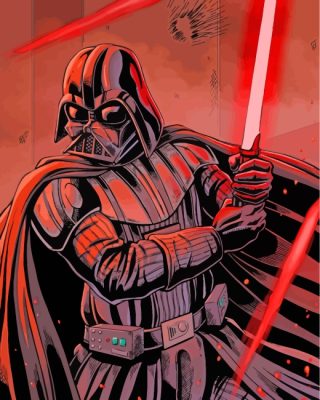 Darth Vader Art Paint By Number