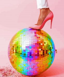 Girly Disco Ball Paint By Number