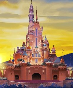 Disneyland Castle Hong Kong Paint By Number