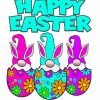 Easter Gnomes Paint By Number