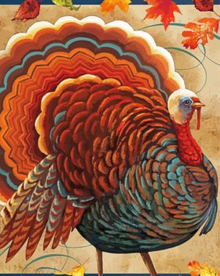 Fall Turkey Paint By Number
