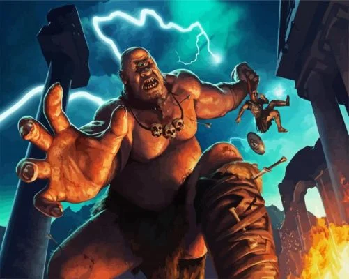 Fantasy Cyclops paint by number