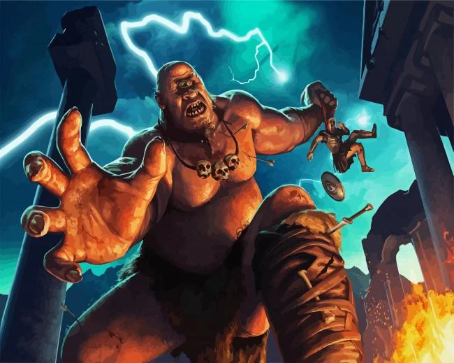 Fantasy Cyclops paint by number