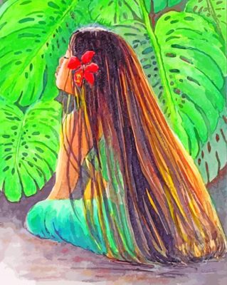 Hawaiian Girl Paint By Number