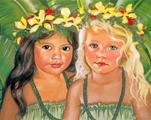 Hawaiian Girls Paint By Number