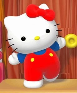 Adorable Hello Kitty Paint By Number