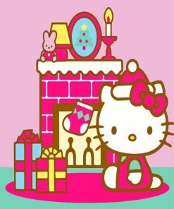 Hello Kitty Christmas Gifts Paint By Number