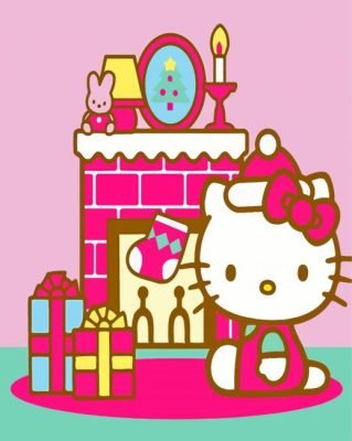 Hello Kitty Christmas Gifts Paint By Number